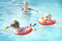 "handsfree"zwemmen met 2 kinderen tegelijk!